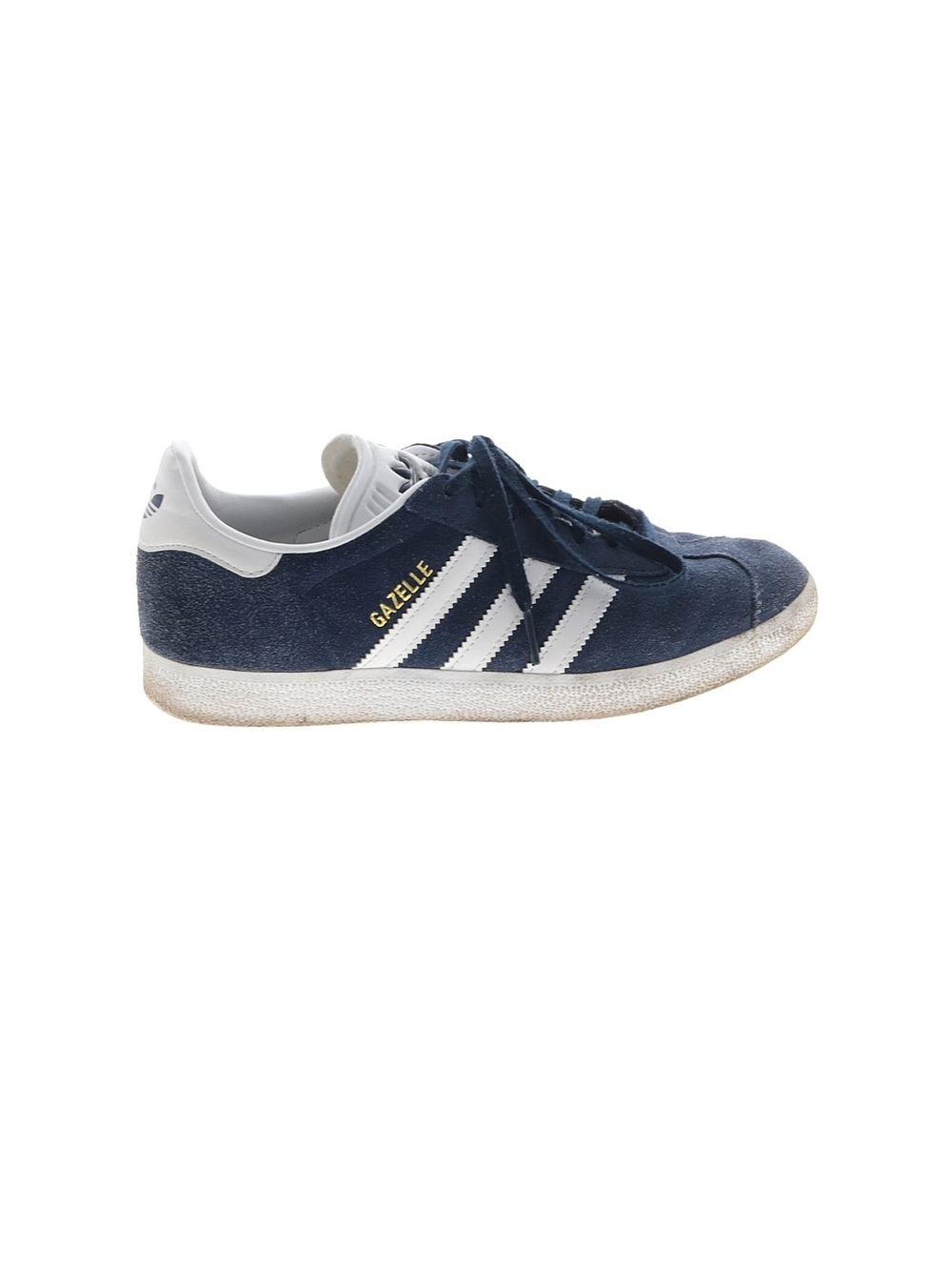 Adidas Gazelle Navy Suede Sneakers with White Stripes - Picture 1 of 2